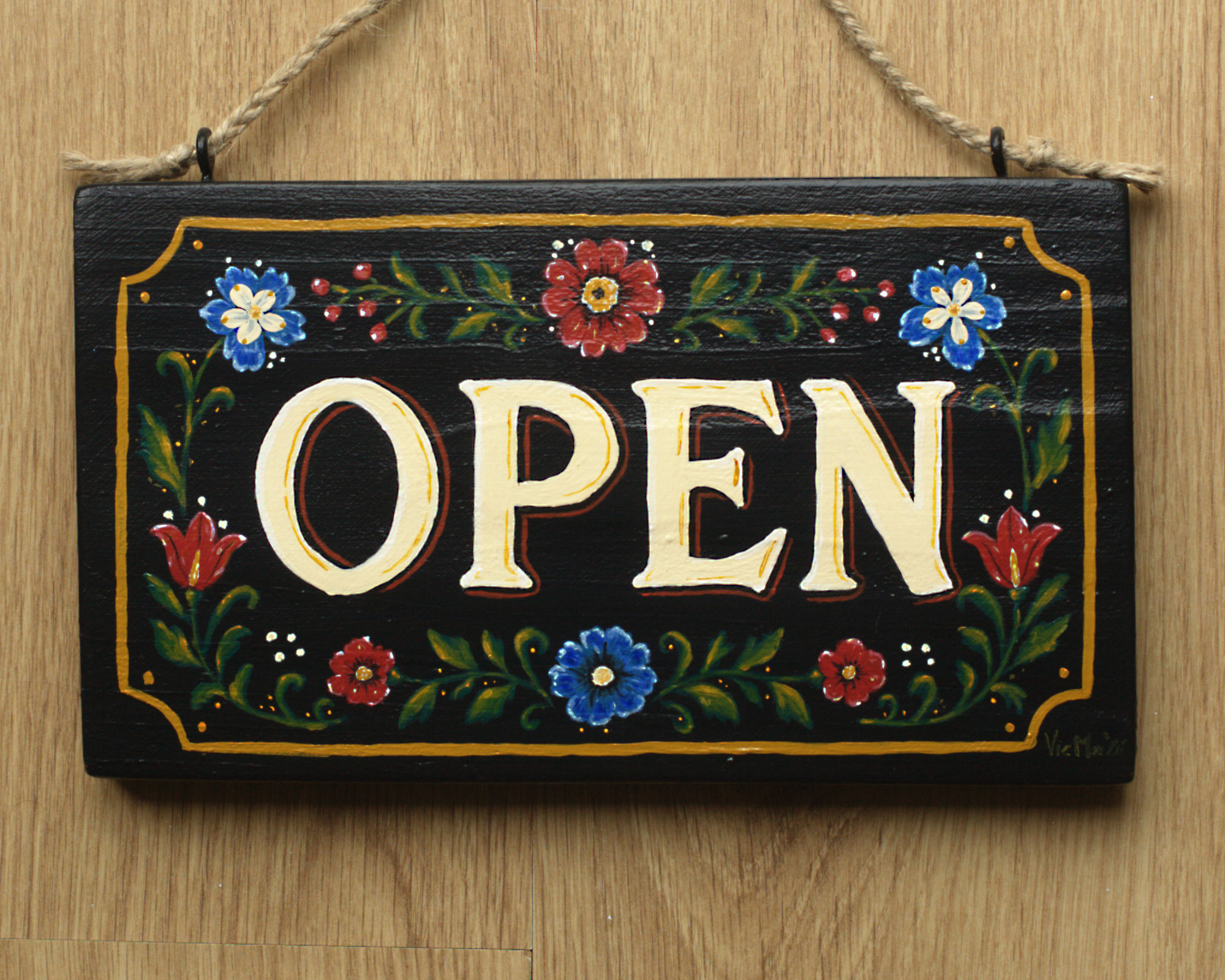Folk Door Sign