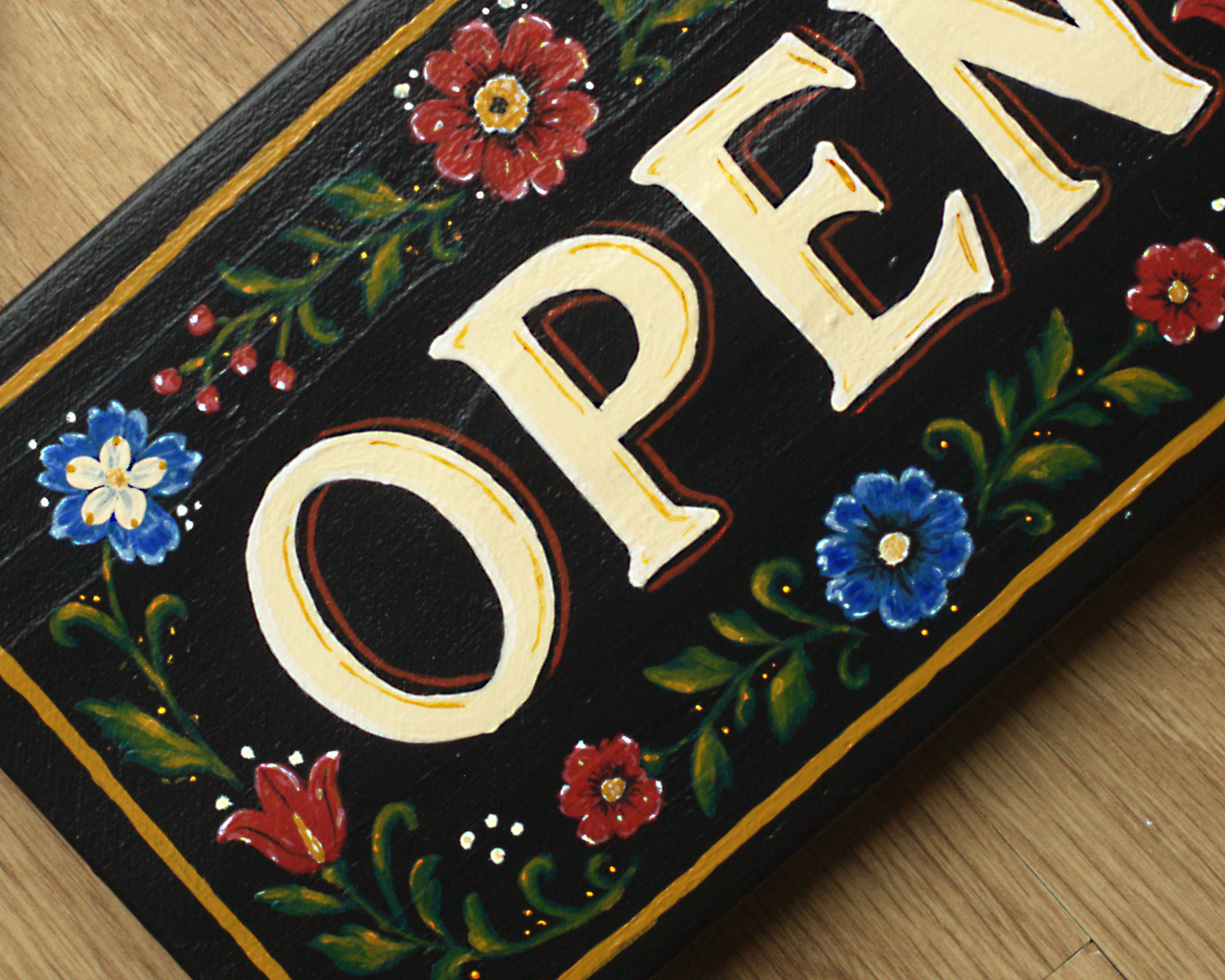 Folk Door Sign